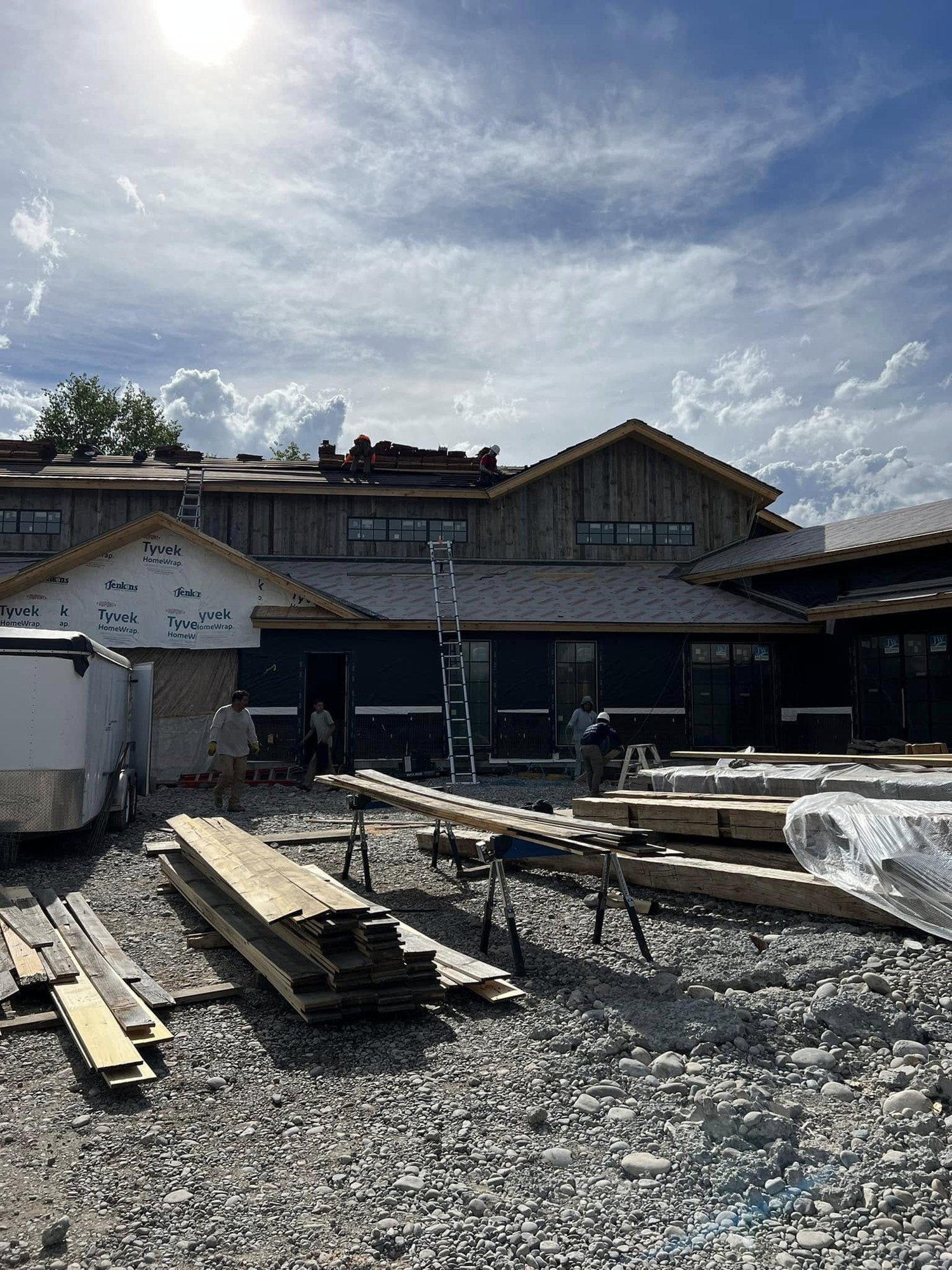 Beristain Builders mountain home under construction