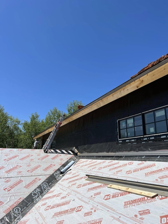 Roof framing and underlayment